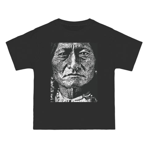 Short-Sleeve T-Shirt - Chief Sitting Bull Pointillist Painting by Max Eberle